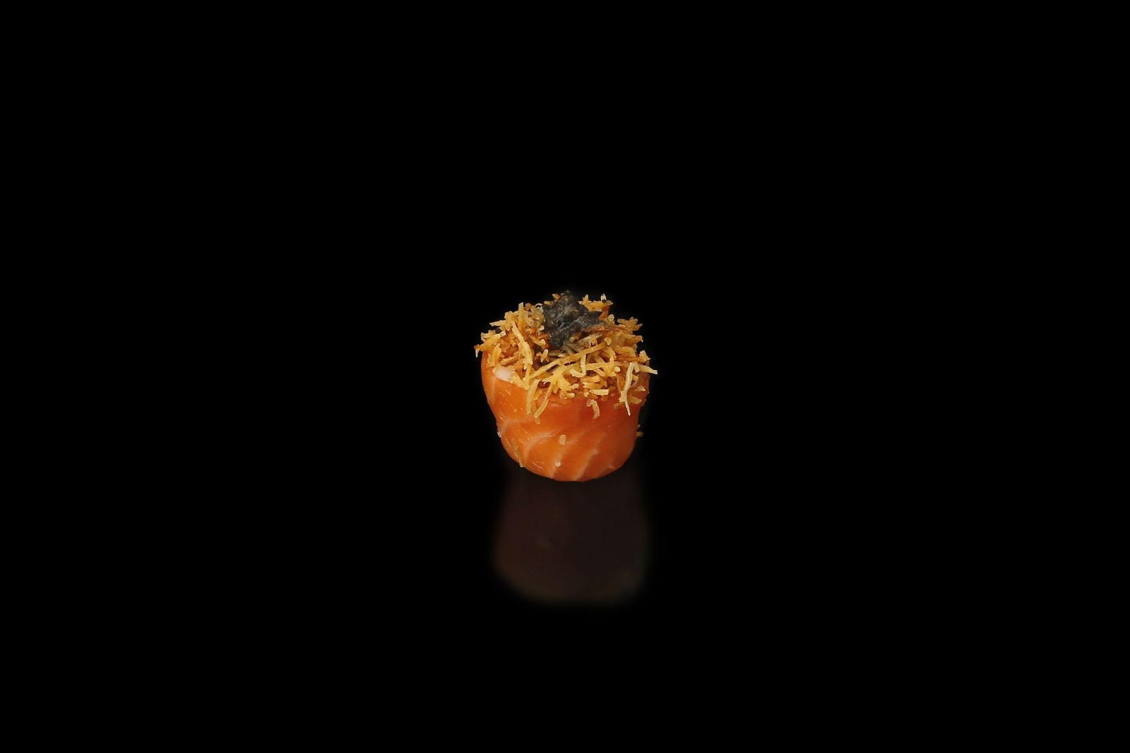 9. Salmon truffle vermicelli nigiri